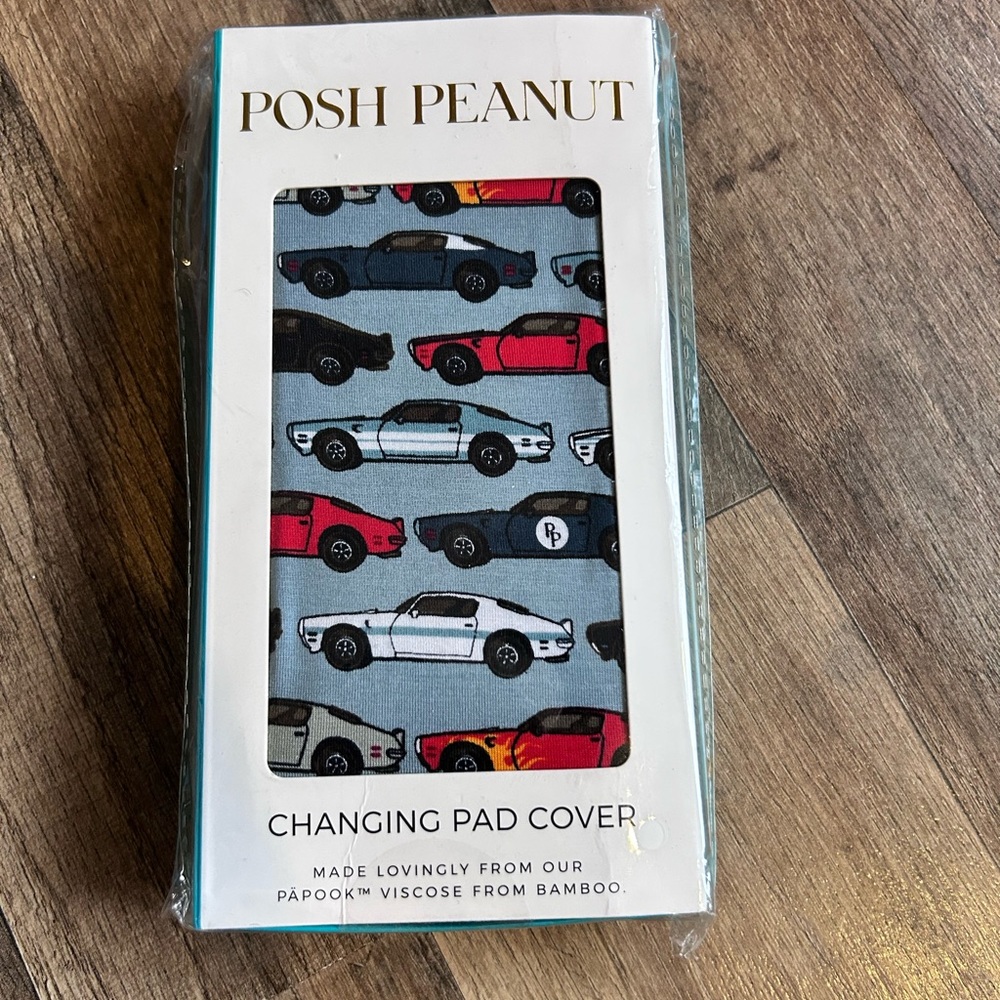 Posh Peanut Miles Print Changing Pad Cover